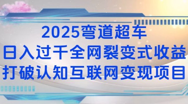 2025弯道超车日入过K全网裂变式收益打破认知互联网变现项目【揭秘】-爱资源库-最大的免费资源库Azyku.com