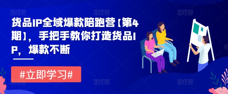 货品IP全域爆款陪跑营【第4期】，手把手教你打造货品IP，爆款不断-Azyku.com