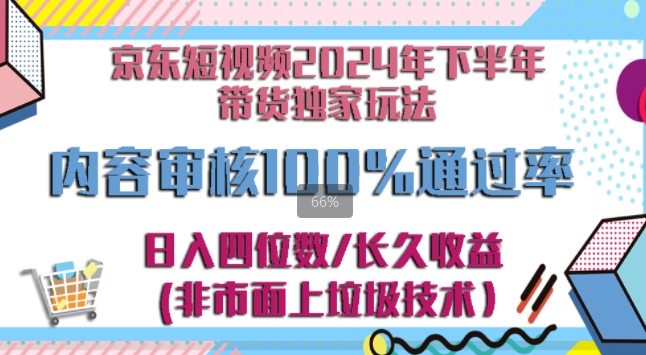 京东逛逛短视频2024下半年带货独家玩儿法，5分钟一条视频，内容审核通过率100%-Azyku.com