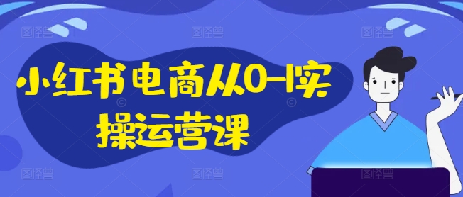 小红书电商从0-1实操运营课，小红书手机实操小红书/IP和私域课/小红书电商电脑实操板块等-Azyku.com