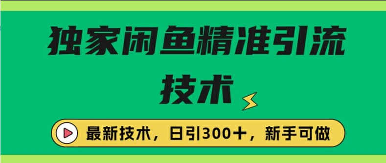 闭鱼精准引流，日引300+创业粉保姆级教程，新手可做-Azyku.com