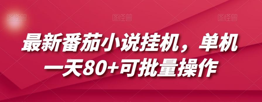 最新番茄小说挂机，单机一天80+可批量操作【揭秘】-爱资源库-最大的免费资源库Azyku.com